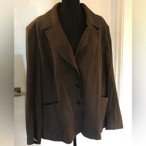 Caslon Blazer Brown Size 24W